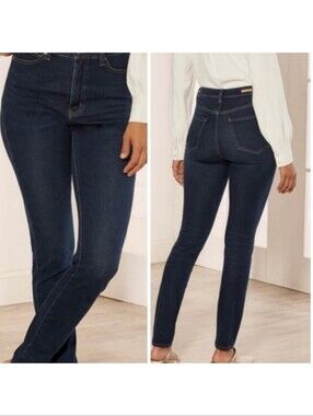 Soft Surroundings Ultimate High Rise Slim jeans Dark Wash Size 14P Style: 3CW54